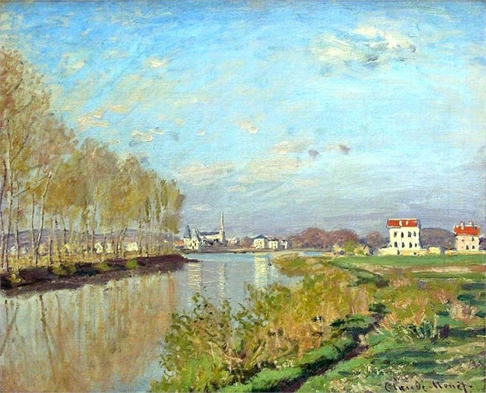 Argenteuil, The Seine - Claude Monet Paintings